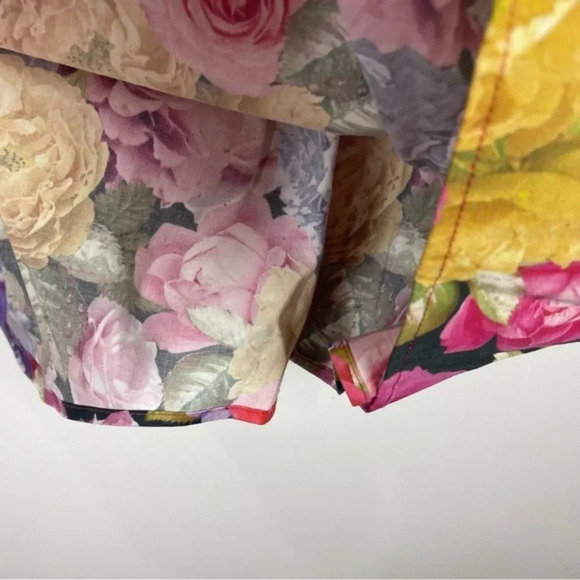 NEW Topshop Floral Print Sleeveless Corset Mini Dress Women's Size US 8 - Picture 10 of 11